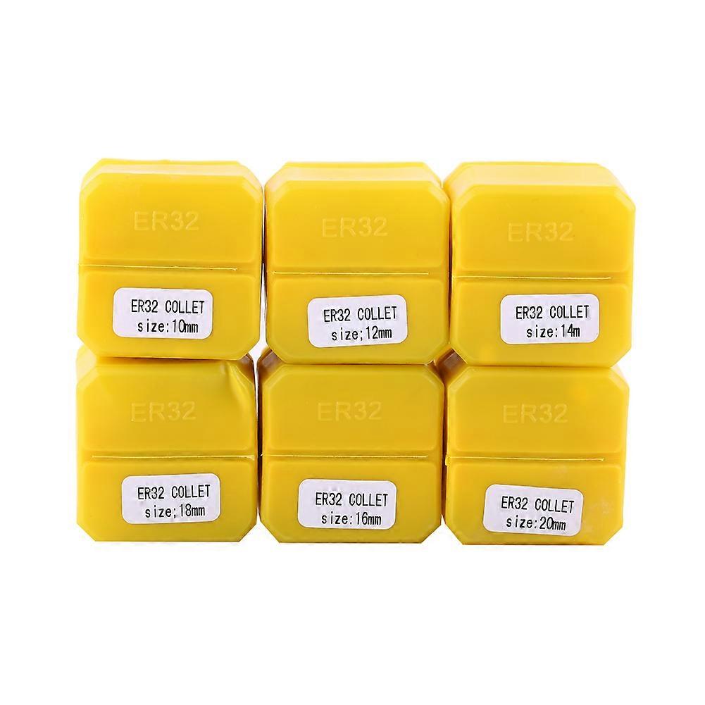 Jeu de 6 pinces à ressort ER32 pour machine de gravure CNC et fraiseuse 10-20 mm