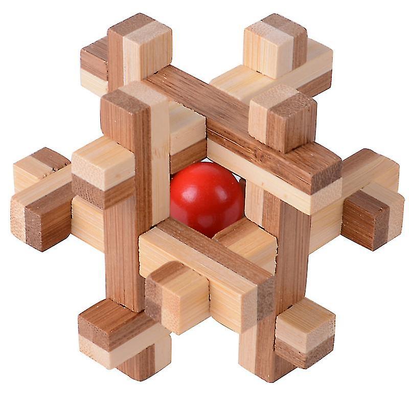 Plain Wood Kongming Lock Educational Toys Assembled Unlocked Dt7568