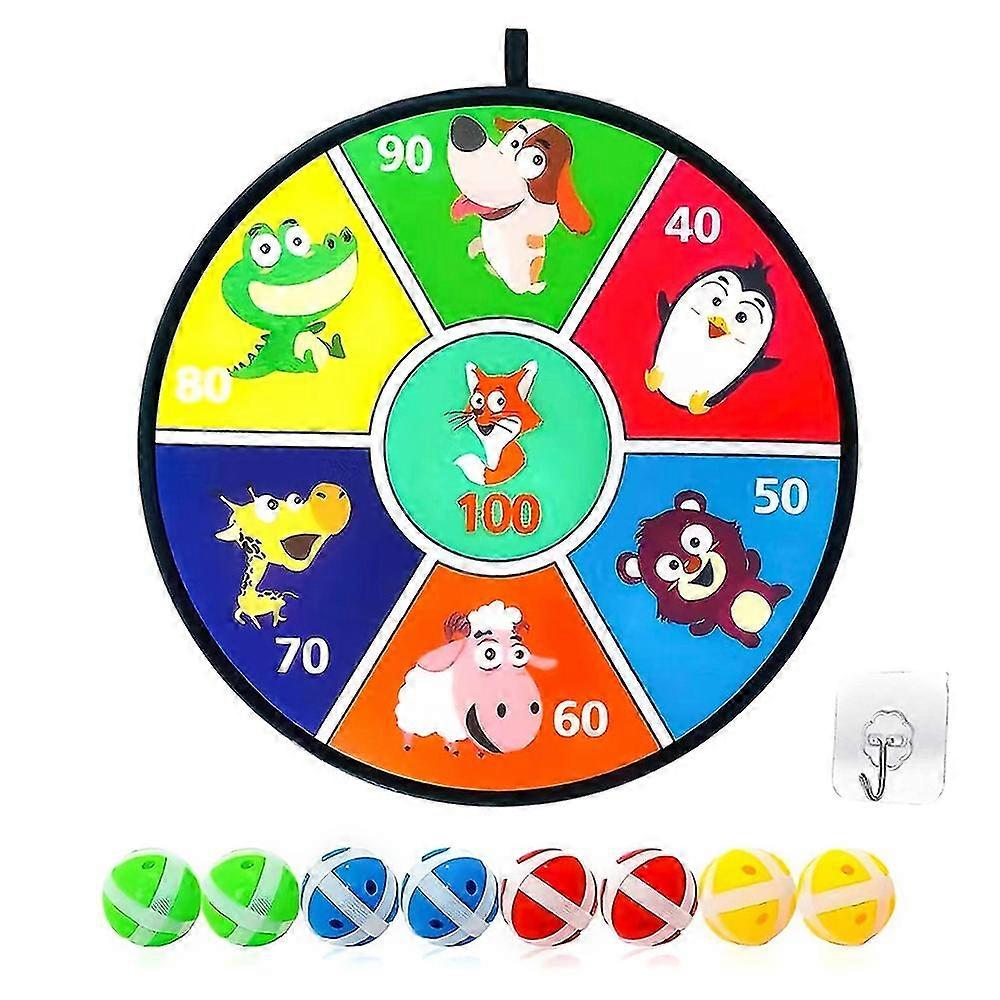 Children's Dart Board With Double-sided Dart Board With Sticky Ball