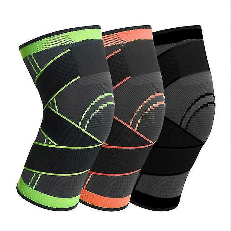 2 Pack Supporto per ginocchia per uomini e donne, ginocchiere per l'artrite, con maniche al ginocchio con cinghia regolabile