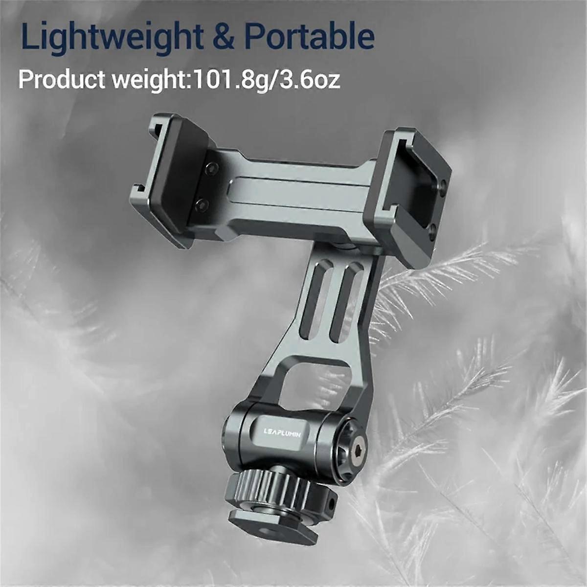 Adaptor pentru trepied cu suport pentru telefon cu pată caldă pentru cameră DSLR, cu lumină de umplere cu microfon A