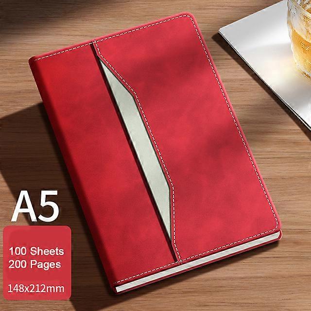 2PCS A5 Student Subject Notebook, Business Notepaad, Diary, Work Meeting Minutes, Travel Diary, 200 Pages