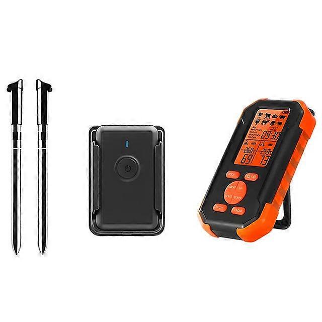 Wireless Meat Thermometer - 328ft Remote Range, Smart Cooking With 2.7-inch Lcd
