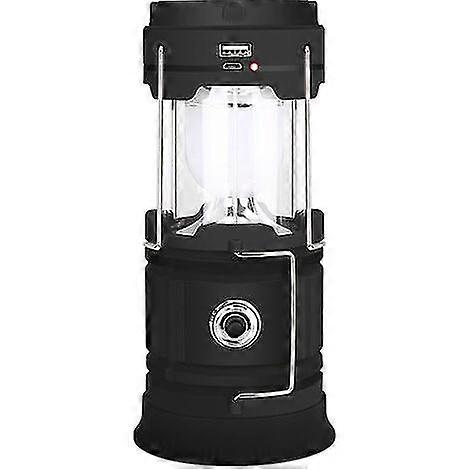 Solar/USB Rechargeable LED Lantern, ZVO Powerful Camping Light, 2 Modes Portable Garden Lantern, 360 Torch Hanging Lighting with Waterproof for Bivoua