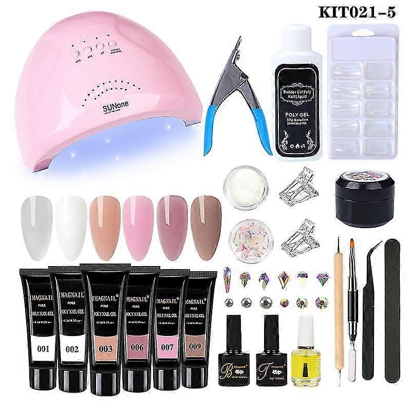 nail tools set extension glitter light polishing tools set