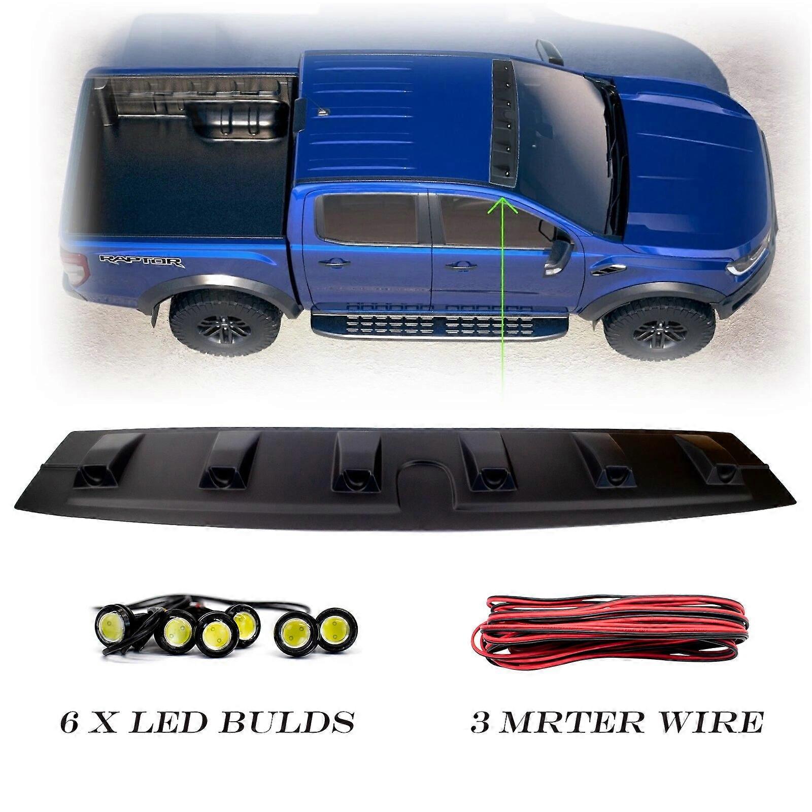 LED φώτα οροφής φως οροφής Raptor στυλ αξεσουάρ για Ford Ranger 2019-2022 T8 PX3 WILDTRAK PICKUP LED μπροστινό κάλυμμα αεροτομής οροφής
