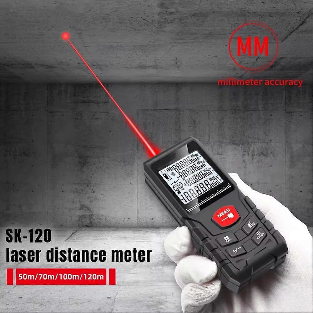 Laser Distance Meter Measurer Rangefinder Digital Tool 50M/70M/100M/120M