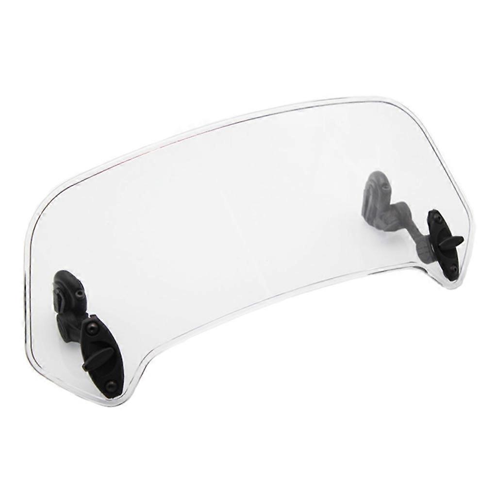  Motorcycle Universal Clear Adjustable Windscreen Wind Deflector Windshield