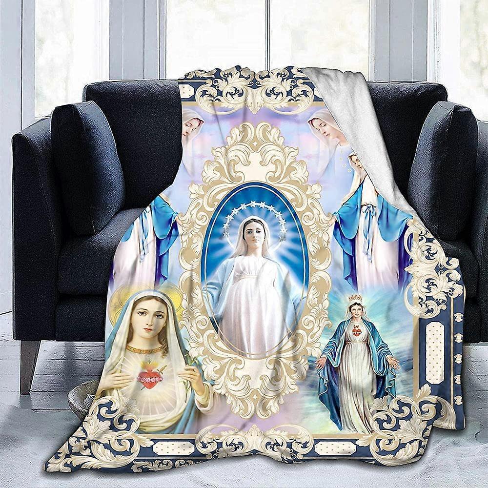 Virgin mary throw blanket