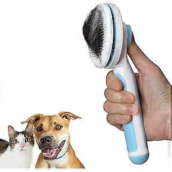 Dog Brush & Cat Brush + Free Pet Hair Remover, Self Cleaning Pet Grooming Gift