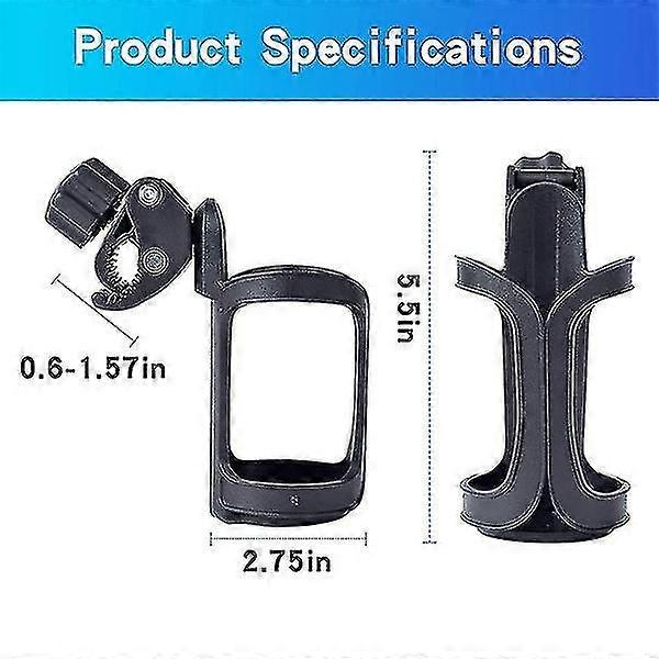 2 Pack Universal Bike Cup Holder Adjustable Bicycle Bottle