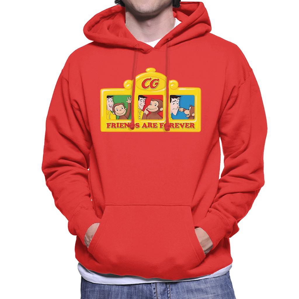 Curious George Friends Are Forever Men's Hooded Sweatshirt Fruugo US - Main Image