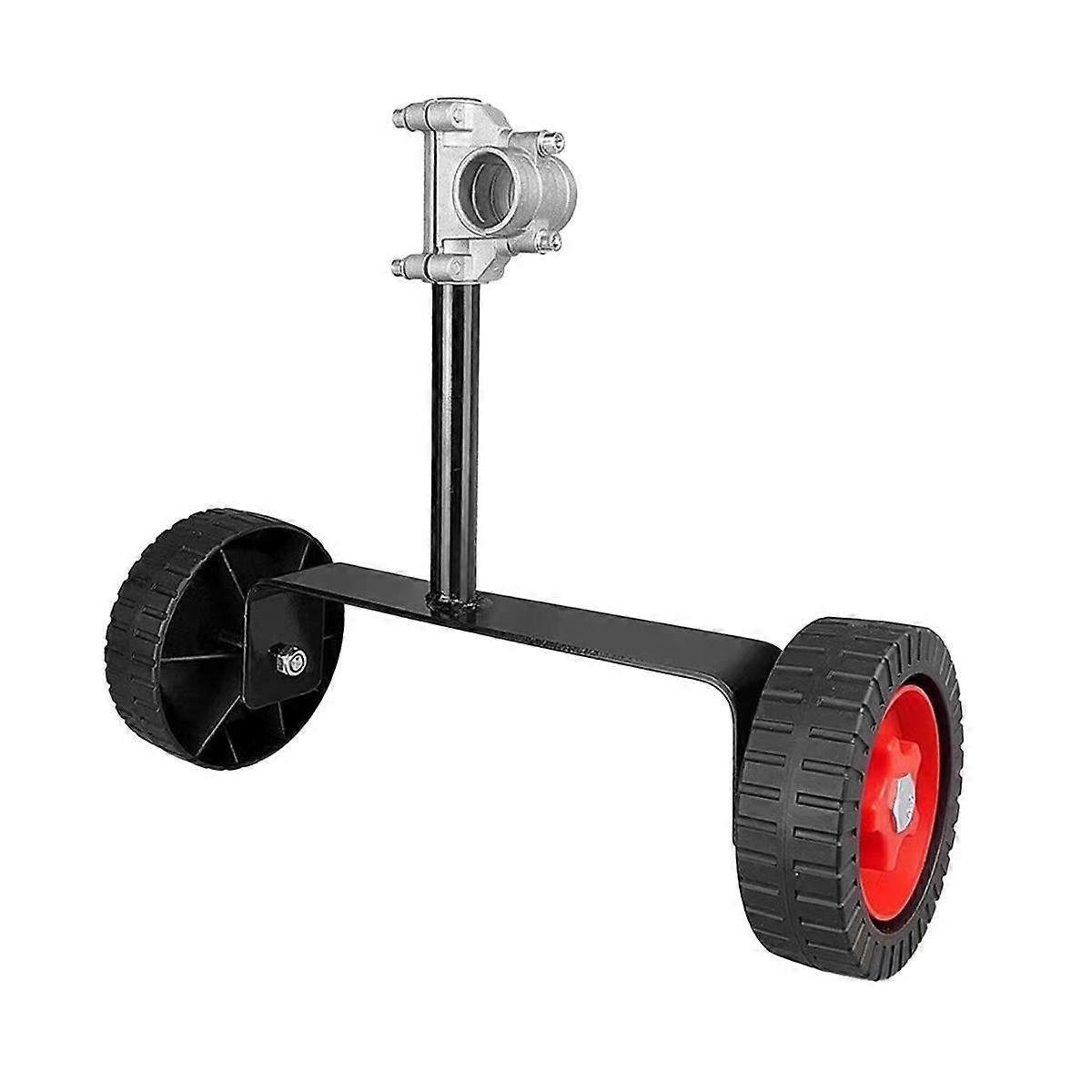 Lawn Mower Support Wheel Backpack Weeder Handheld Support Frame Portable Support Wheel Lawn Mower A