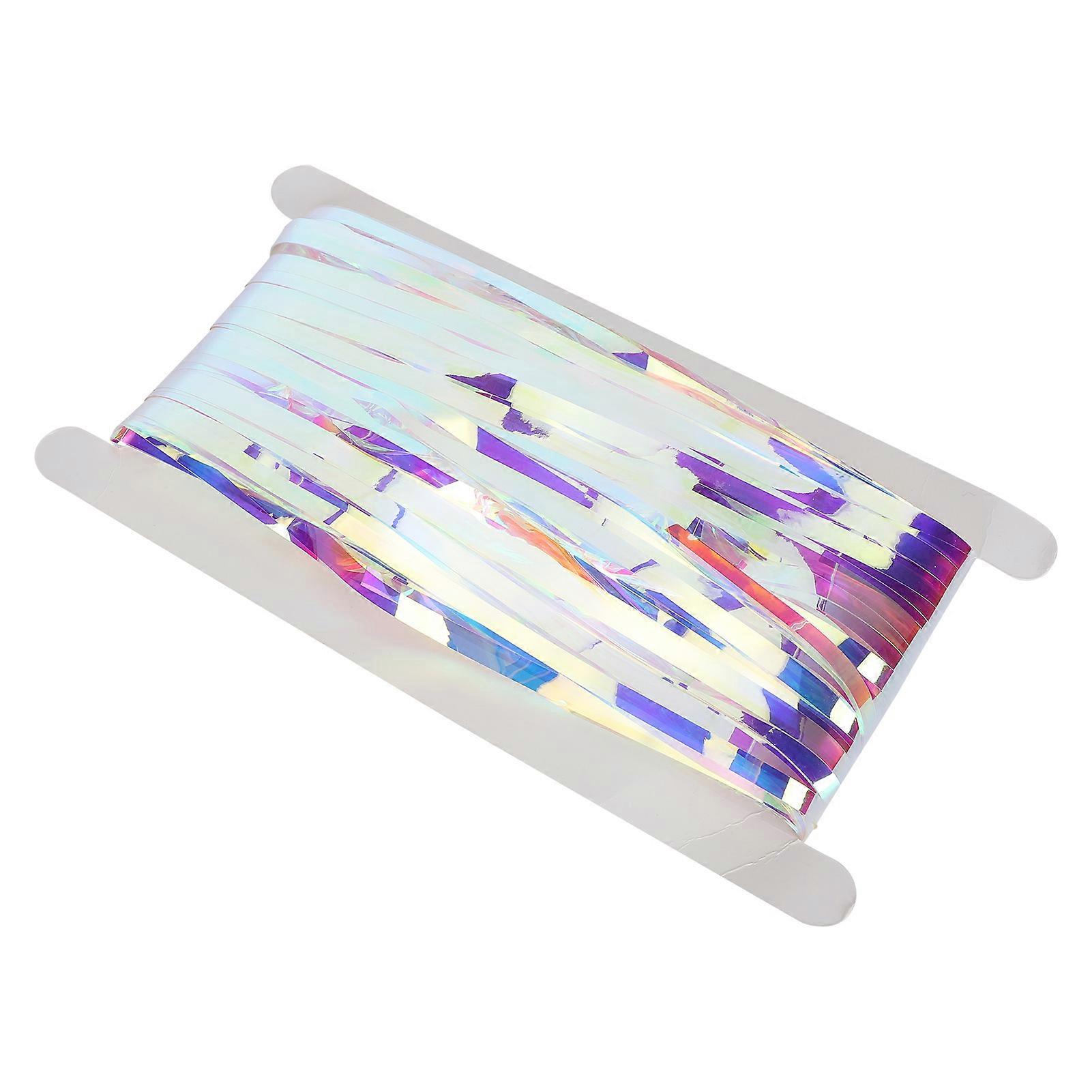 1 x 2M Metallic Tinsel Foil Imitation Fringe Curtains Colorful Curtain for Party Backdrop