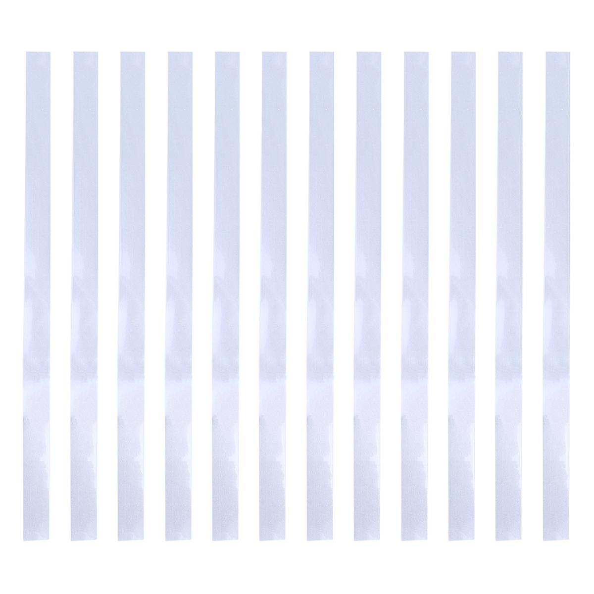 12pcs bandes de ruban réfléchissant pour photo numérique Tachymètres Compteur de vitesse Autocollants réfléchissants Papiers (argent)-Yvan