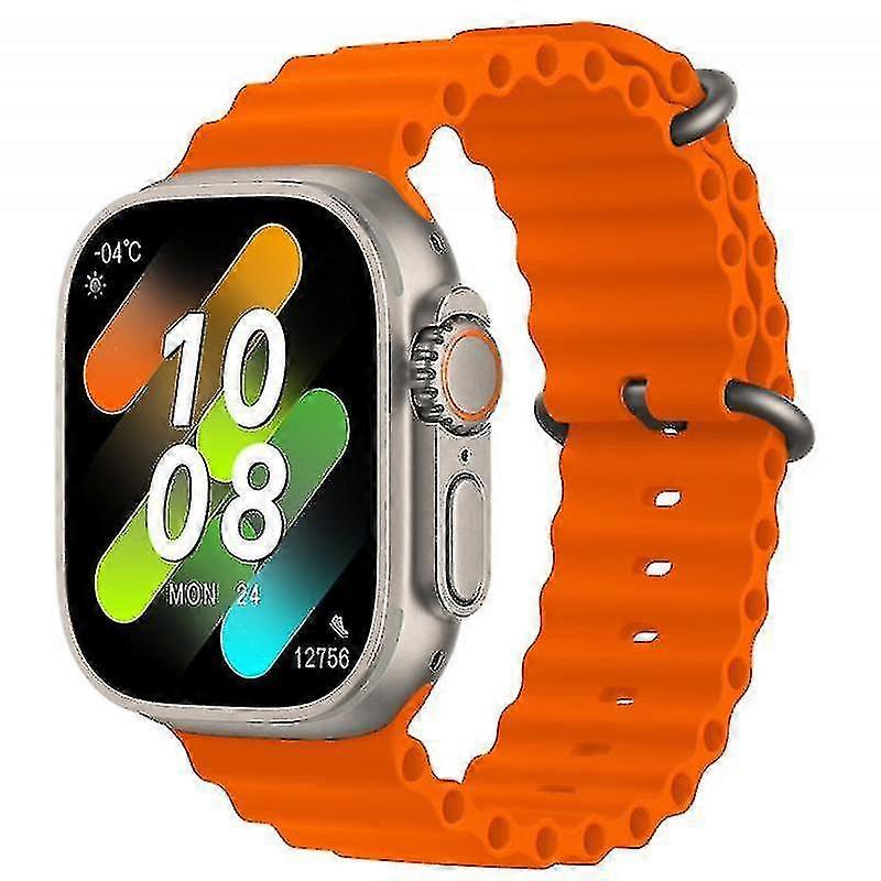 Hk8 Pro Max Ultra Akıllı Saat Erkekler 49mm Amoled Ekran Pusula Nfc Smartwatch-yky