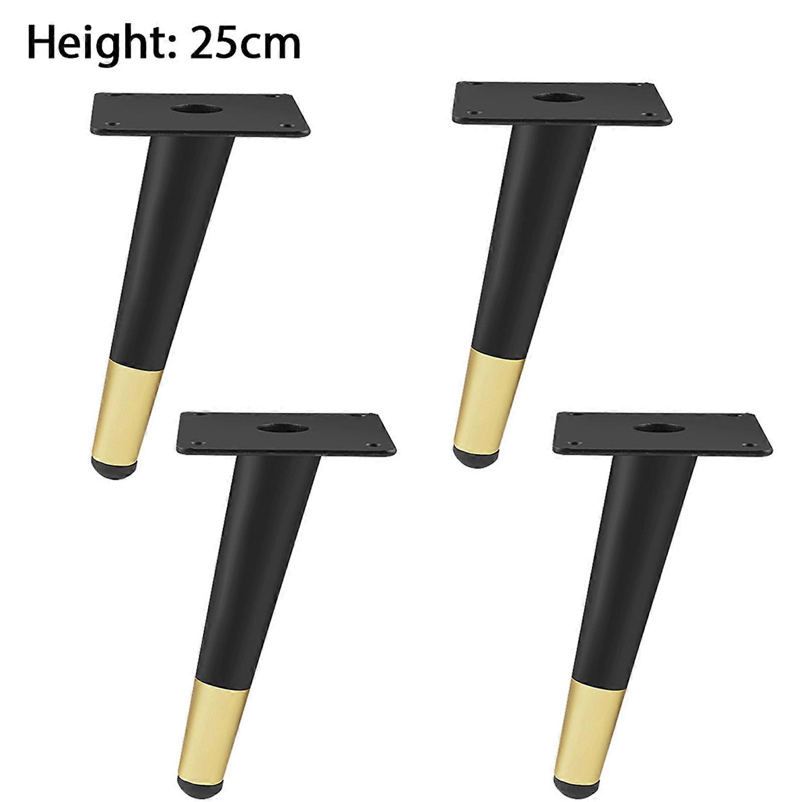 4PCS Furniture Feet Iron Rust-proof Tapered Furniture Legs for Coffee Table