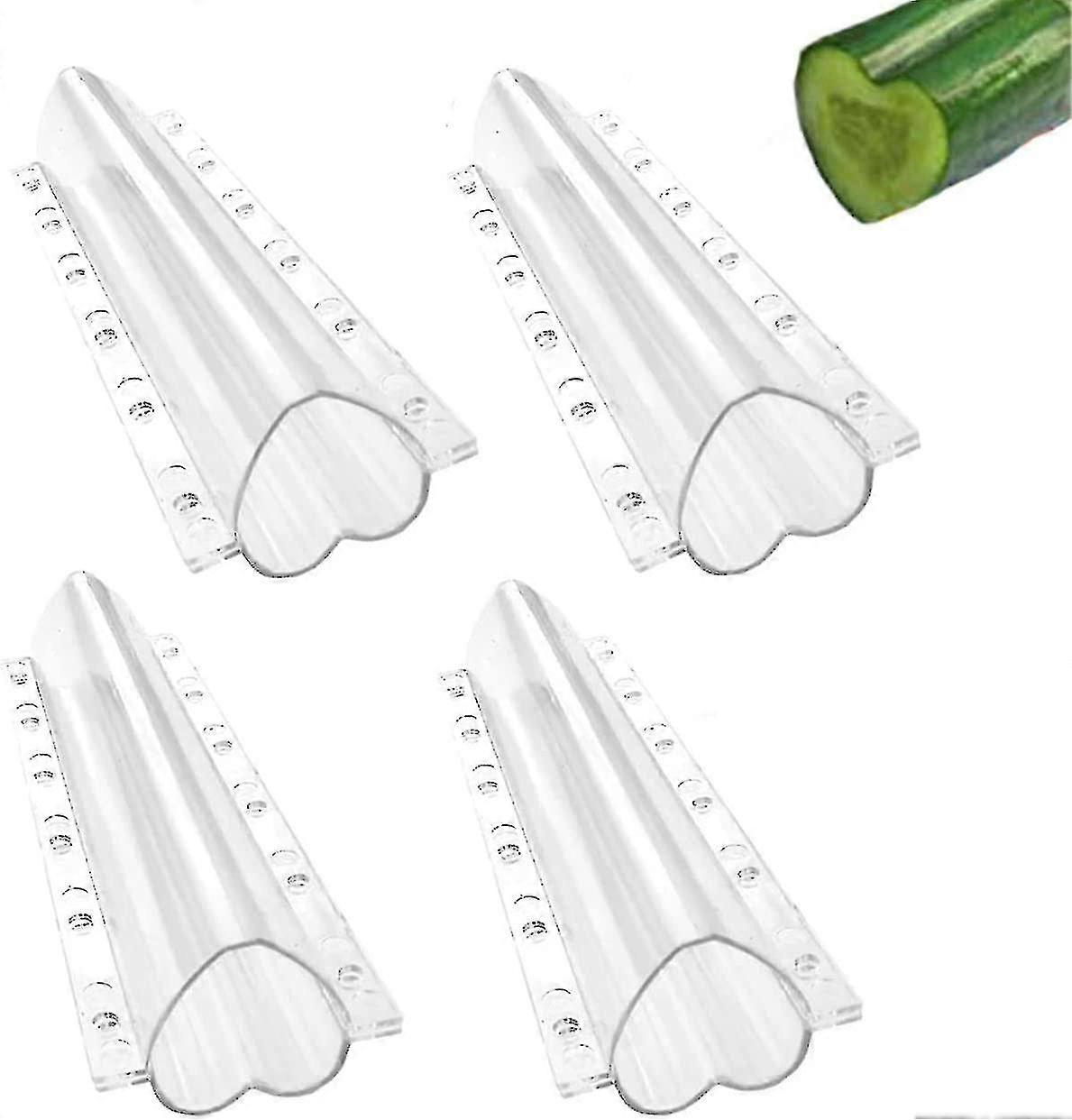 4pcs Cucumber Mould Transparent Vetable Fruit P Mould Observat