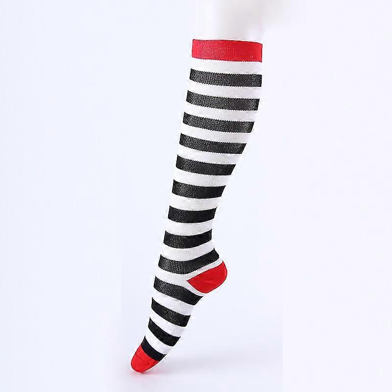 Calcetines de compresión deportiva para mujeres medias elásticas 1pair