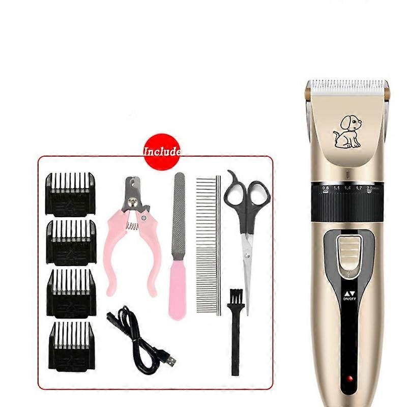 كليبرز الكهربائية ، ماكينة تشذيب اللاسلكية ، طقم العناية بالحيوانات الأليفة منخفض الضوضاء ، قابلة لإعادة الشحن والشحن السريع ، كليبرز العناية بالكلاب ، تقليم شعر القطط الاحترافي