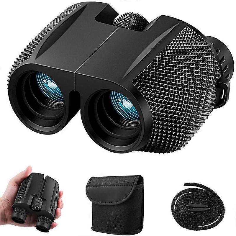 10x25 Binoculars for Adults and Kids Folding Compact Binocular with Weak Light Night Vision Lightweight Binoculars