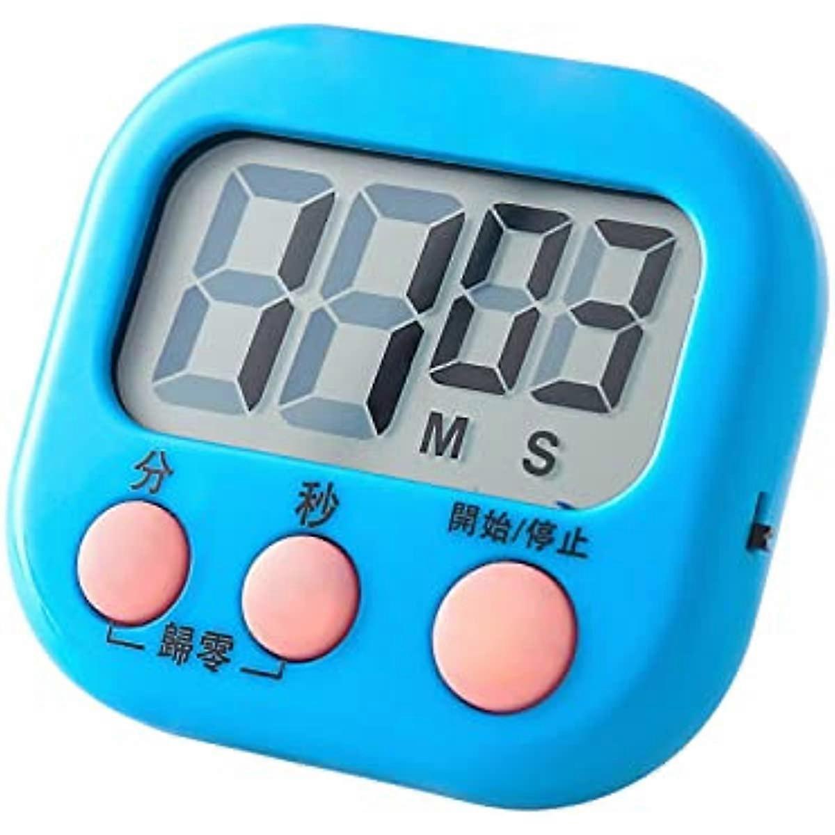 Kitchen Timer Student Do Questions Alarm Clock Mute Time Manager ( Color : Blue )