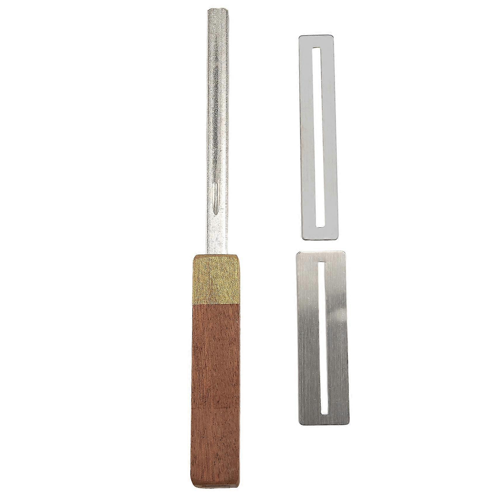 Guitar Fret Crowning File, Bund Edge File, Bund End Rounded Tool, Three Radius Slotfile, Multi-Functio