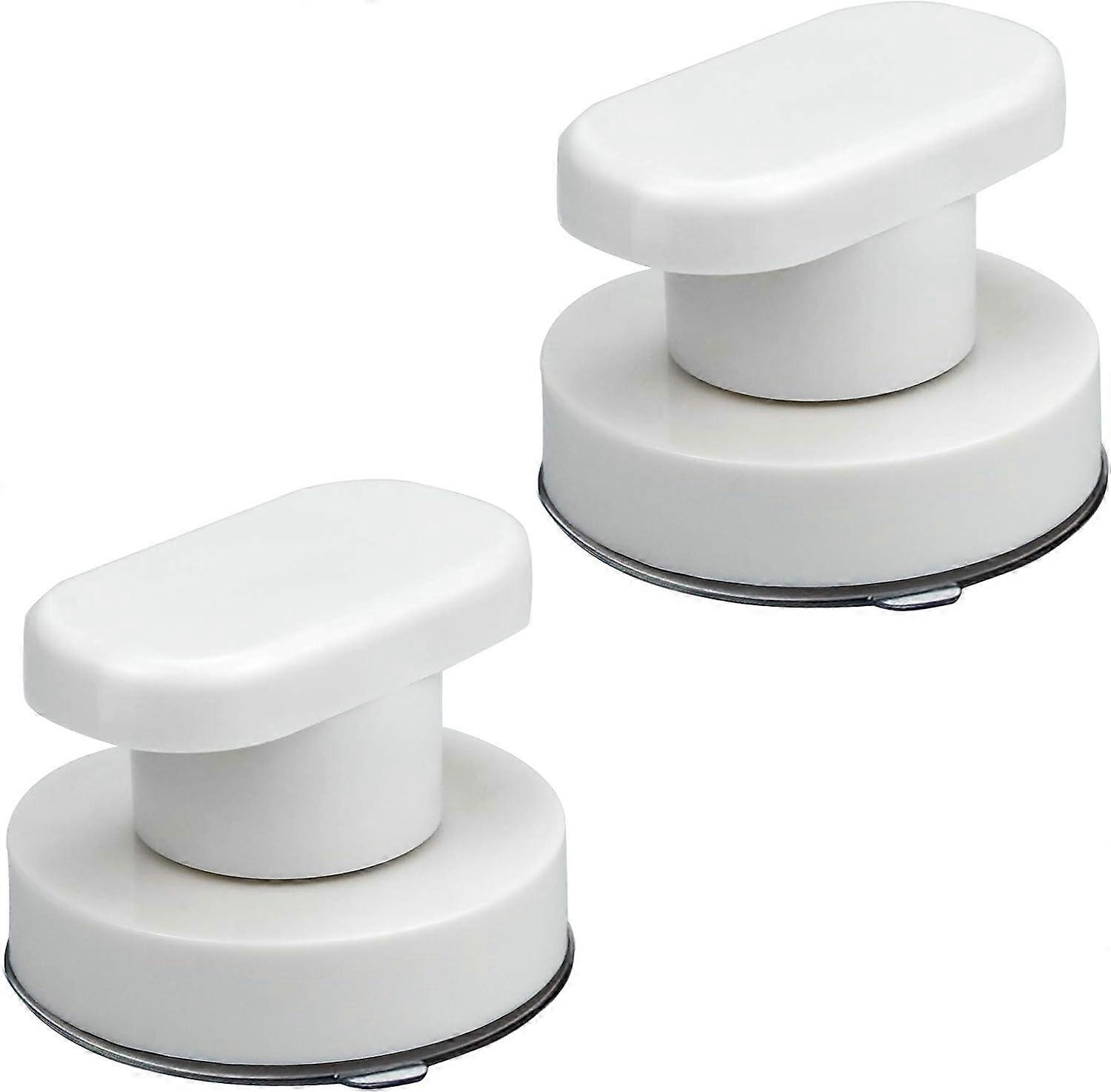2 Pack Suction Cup Door Handle, Bay Window Suction Cup Handles with Strong Suction Cup for Bathroom Drawer Cabinet Cupboard