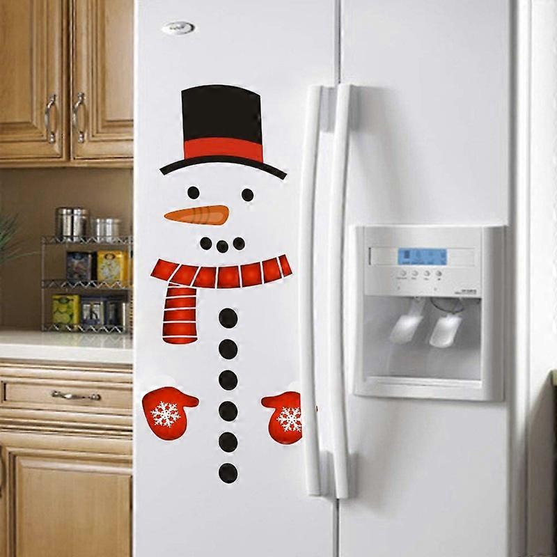 1SET Christmas Snowman Wall Sticker Refrigera