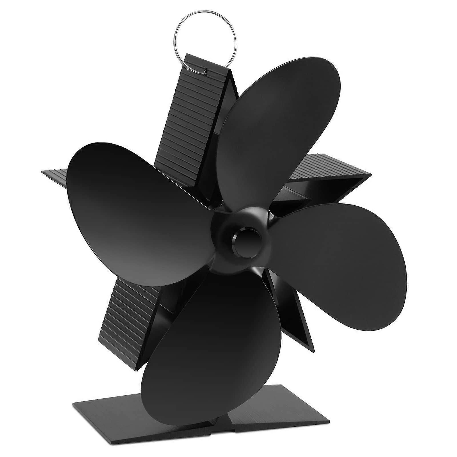 Heat Powered Wood Stove Fan, 4 Blade Stove Fan