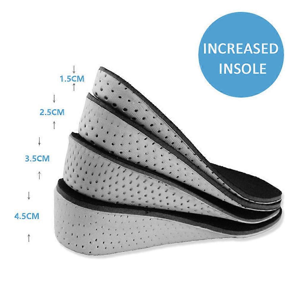 2/3/4cm Unisex Comfortable Height Increase Invisible Insole Heel Lift Insert