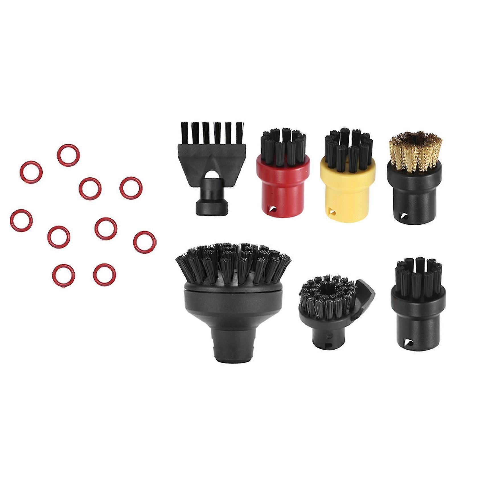 1 Set O-ring Rubber Ring & 1 Set Round Brush Flat Brush Head Cleaning Brush