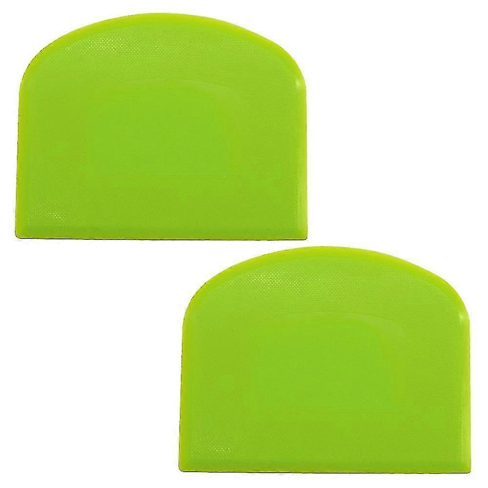 2pcs Plastic Dough Scraper Bowl Scraper,food-grade Bench Scraper
