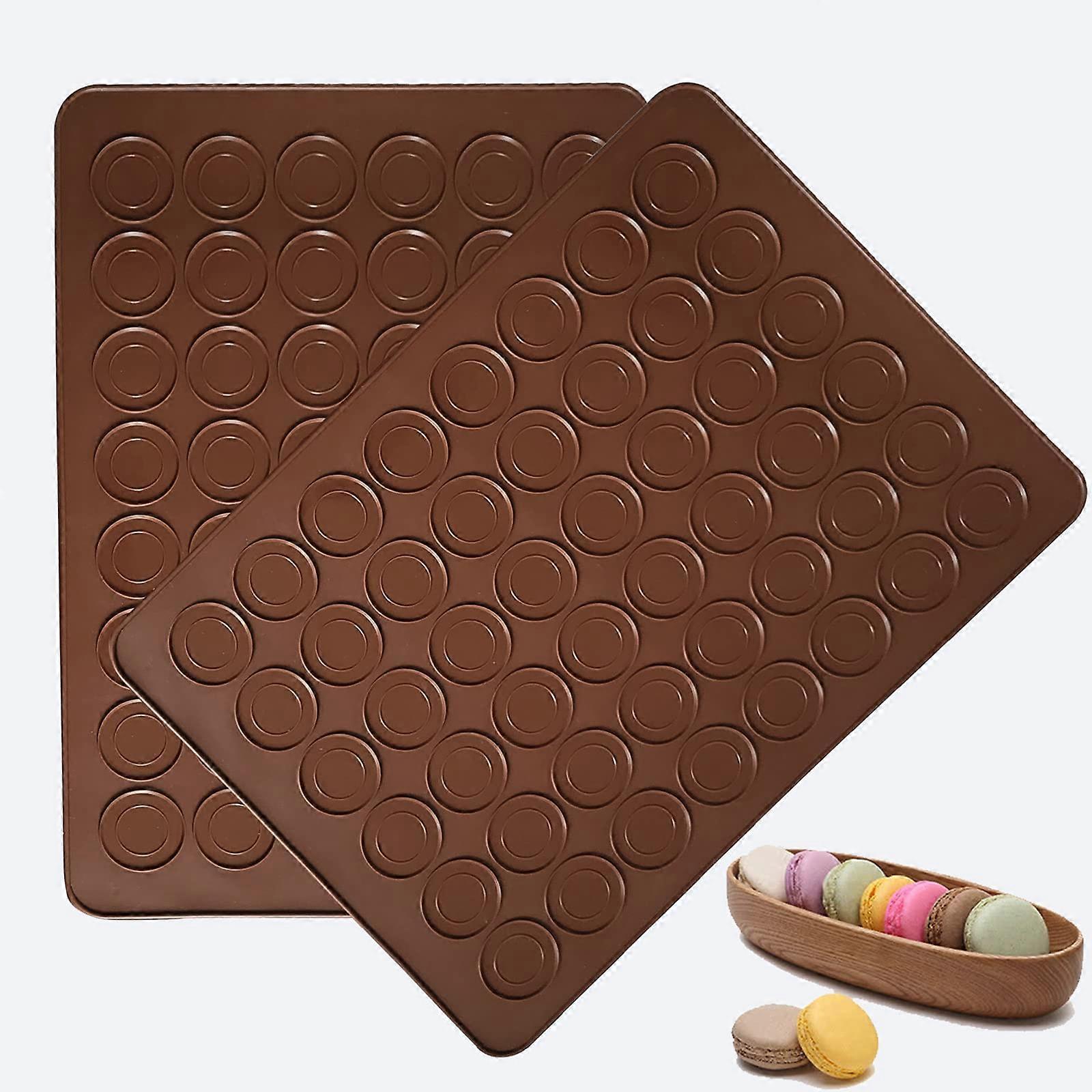 Silicone Baking Mats, Non-Stick Macaron Baking Mats, BPA Free Macaron Baking Sheet, Macaron - Pack of 2