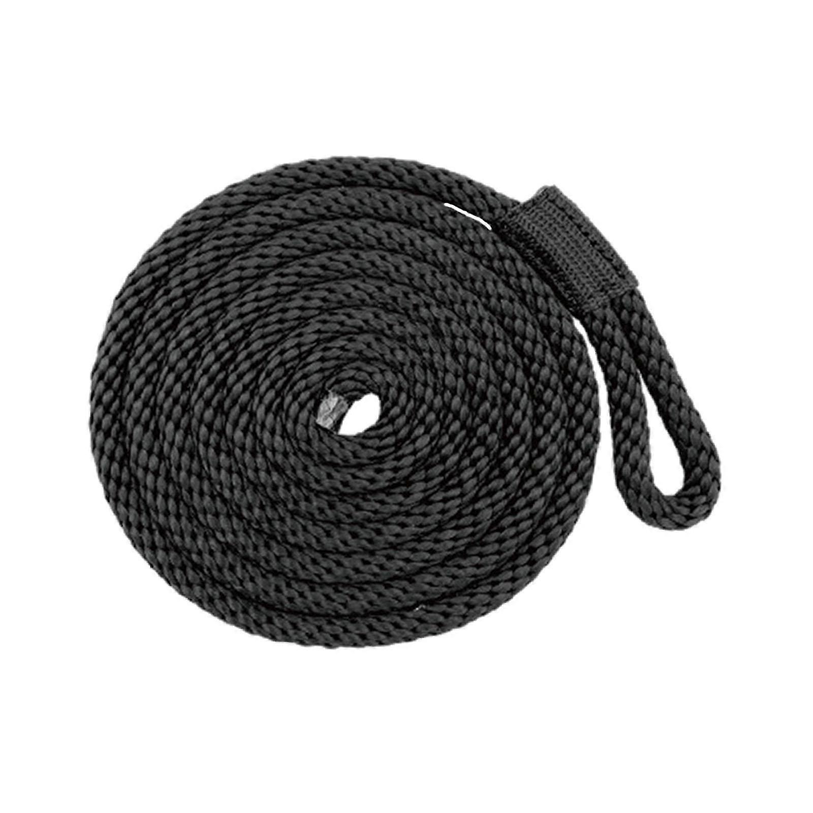 Boot Fender Line Whipped End 3/8 Zoll 6,56 Fuß Hochfestes Boot Bumper Rope Schwarz