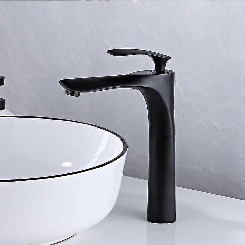 Deck Installation Chrome High Style Bathroom Basin Faucet Waterfall Crane Hot and Cold Water Mixer Faucet Washbasin Tap Silver