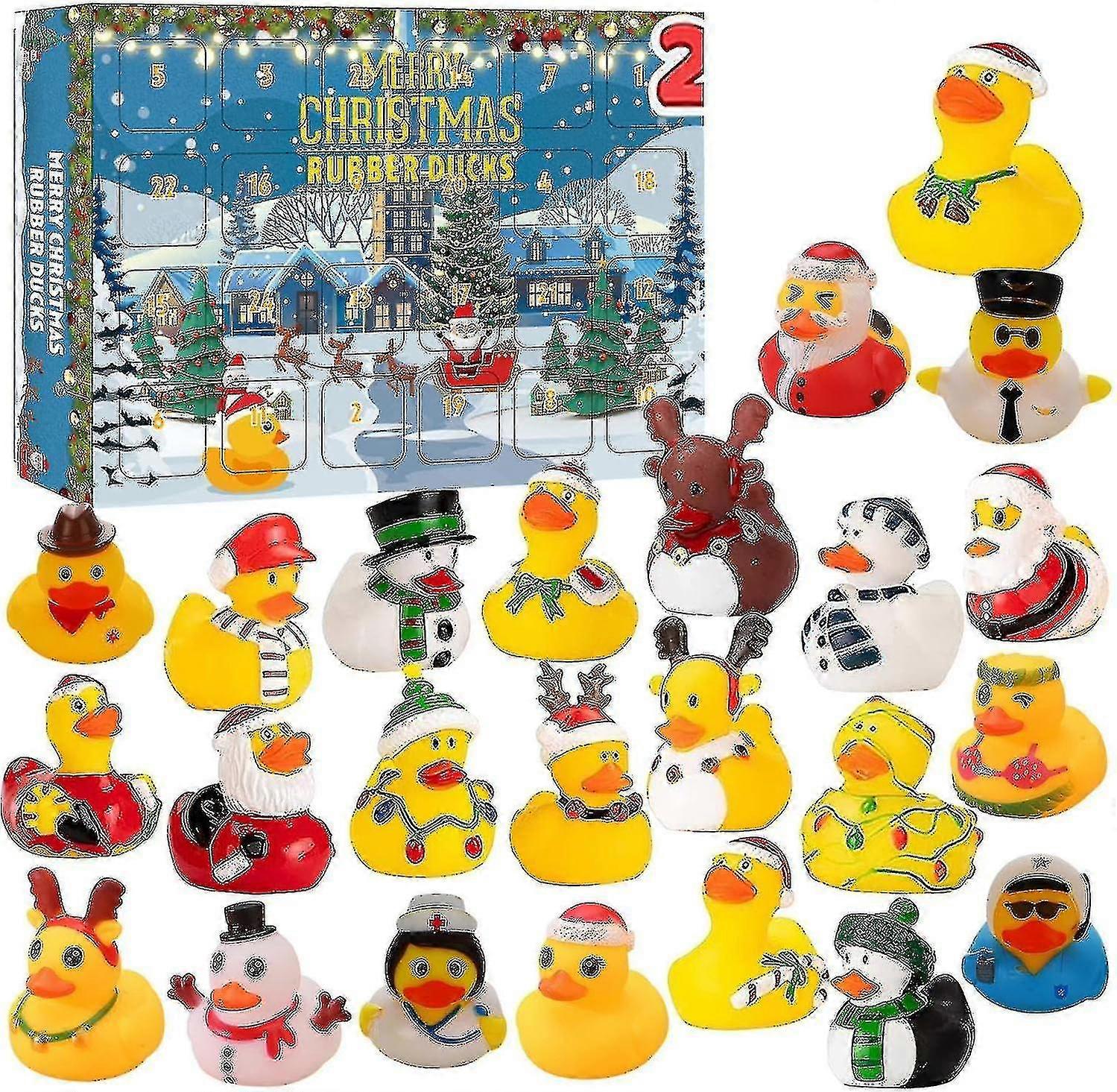 Rubber Duck Advent Calendar 2024, Advent Calendar 2024 Kids, Advent Calendar Duck Bath Toy Set, Advent Calendar With 15 Rubber Ducks, Advent Calendar
