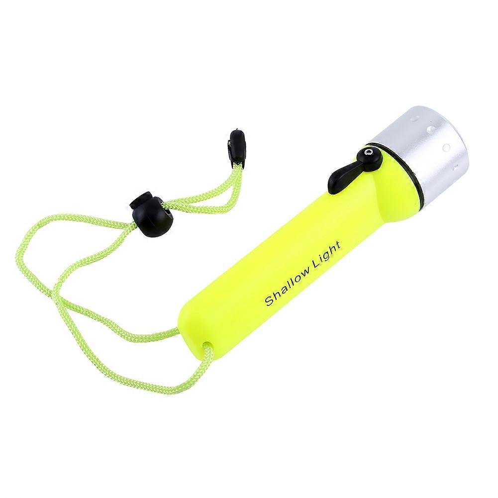 180LM LED Waterproof Diving Flashlight Fluorescent Green Underwater Torch With Hand Strap