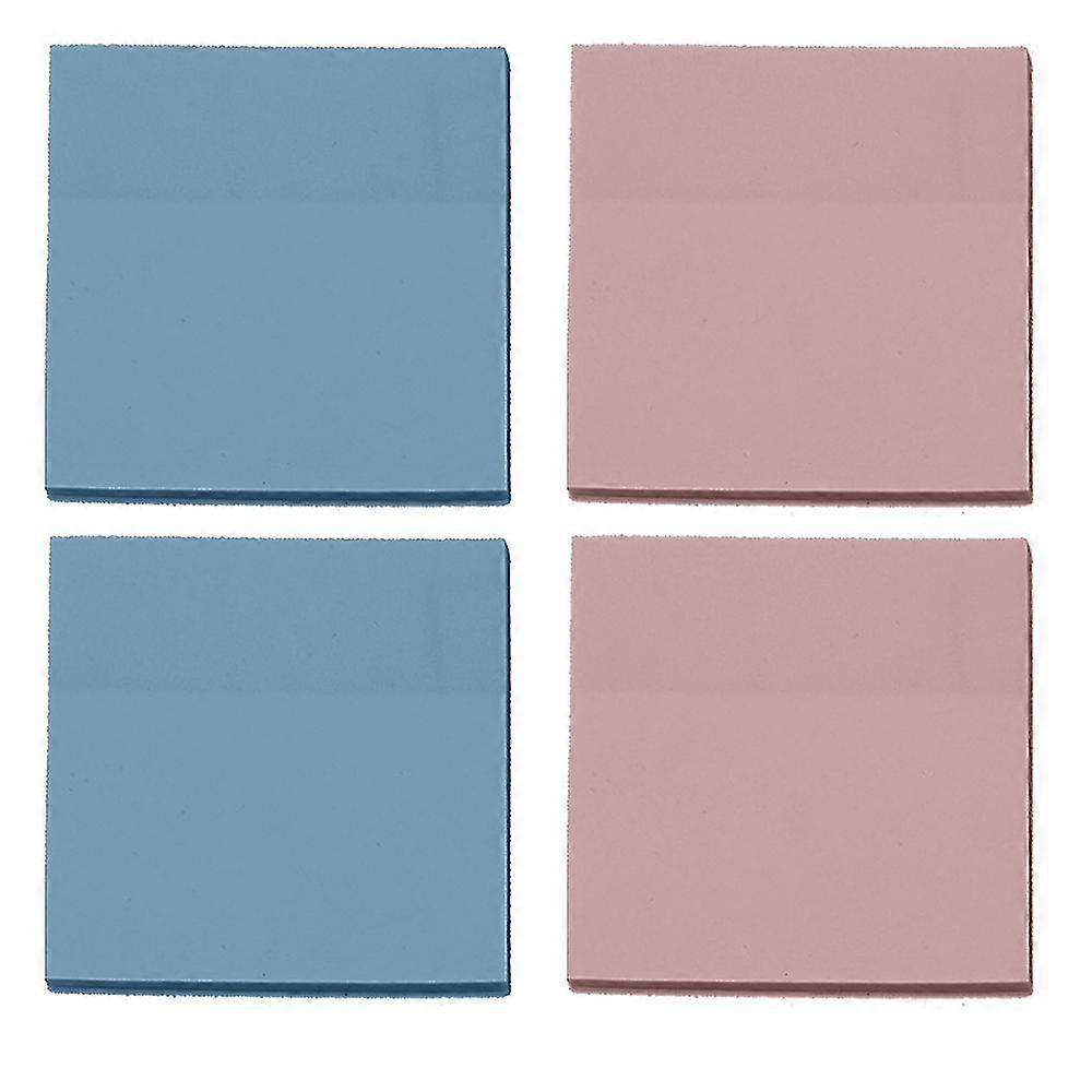 200 Sheets Transparent Sticky Notes 75*75mm ,waterproof Translucent Color Memo Pad,50 Sheets Per Pad