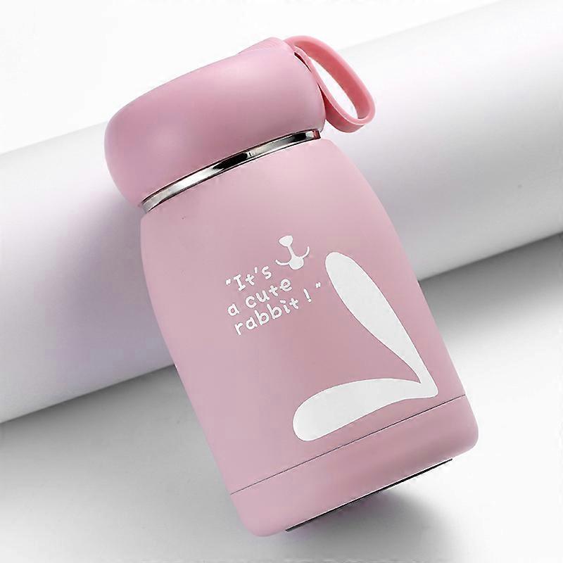 Rosa vannflaske for barn, 320 ml isolert vannflaske i rustfritt stål med LED-temperaturdisplay, BPA-fri smart isolert kopp, egnet for trav