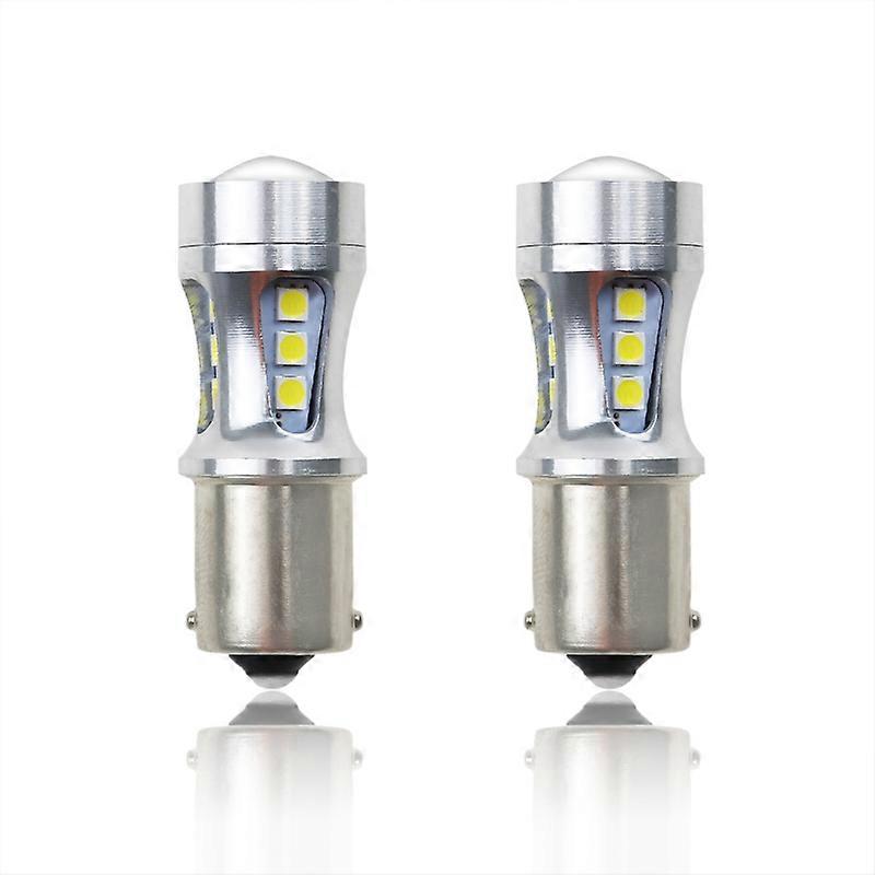 2PCS 156 P21W BA15S BAU15S PY21W 1157 BAY15D Canbus Car Bulb 1800Lm Reverse Light 18 LED 3030SMD for Truck 12V 24V