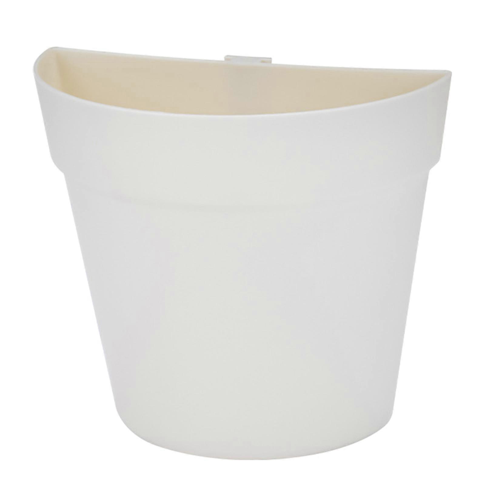 Wall Mounted Flower Pot Semicircle Shaped Plastic Plant Planter Container