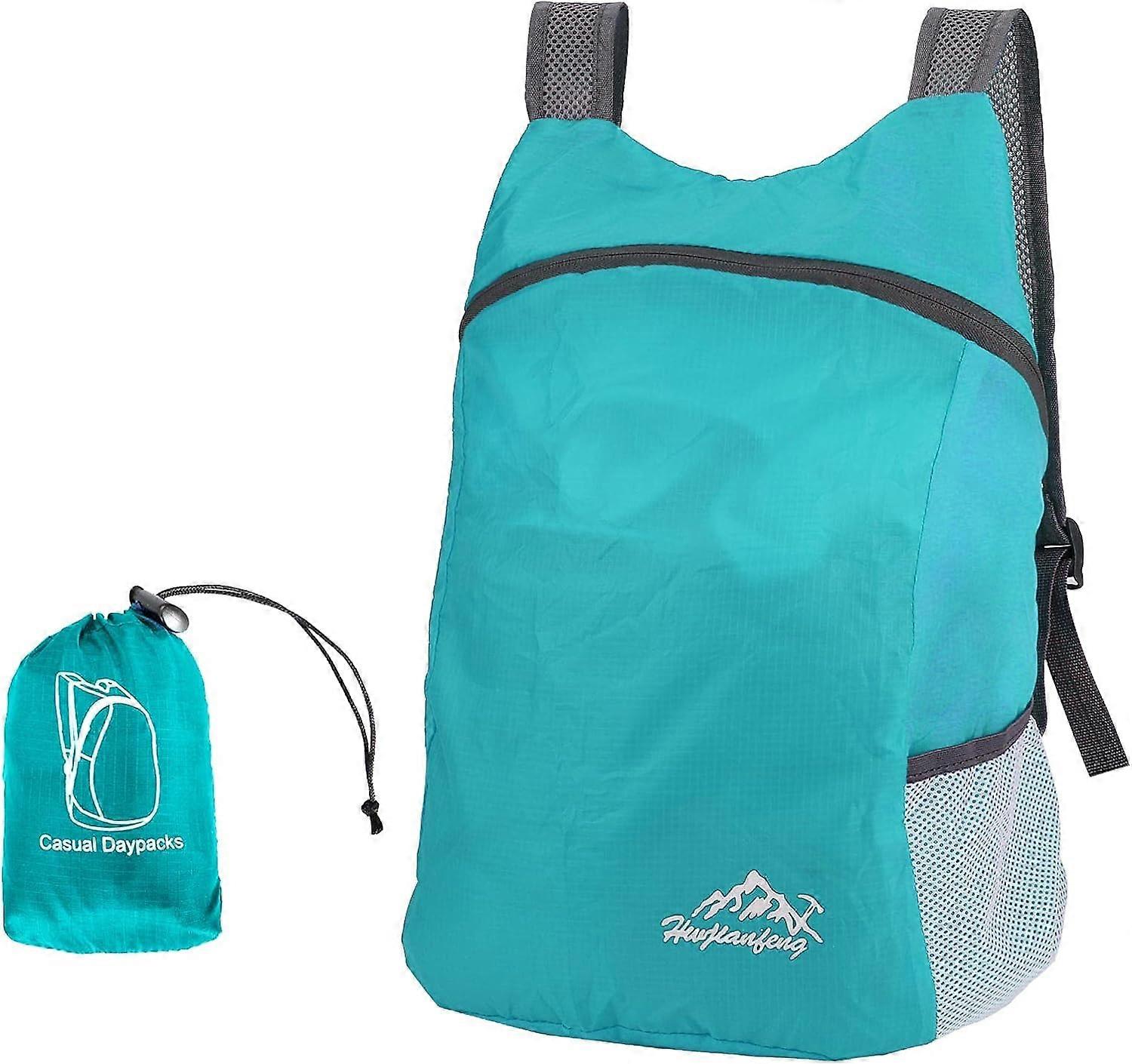 Ultralätt hopfällbar ryggsäck,Liten vandringsryggsäck,Slitstark lättviktsryggsäck för män, kvinnor,för utomhussportresor, vandringshik