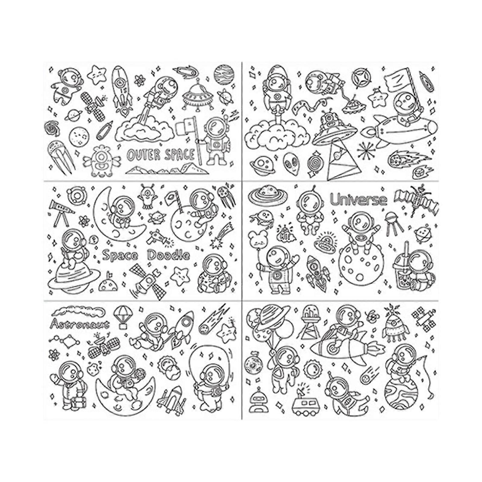 Coloring Paper Roll for Kids Sticky Drawing Paper Roll