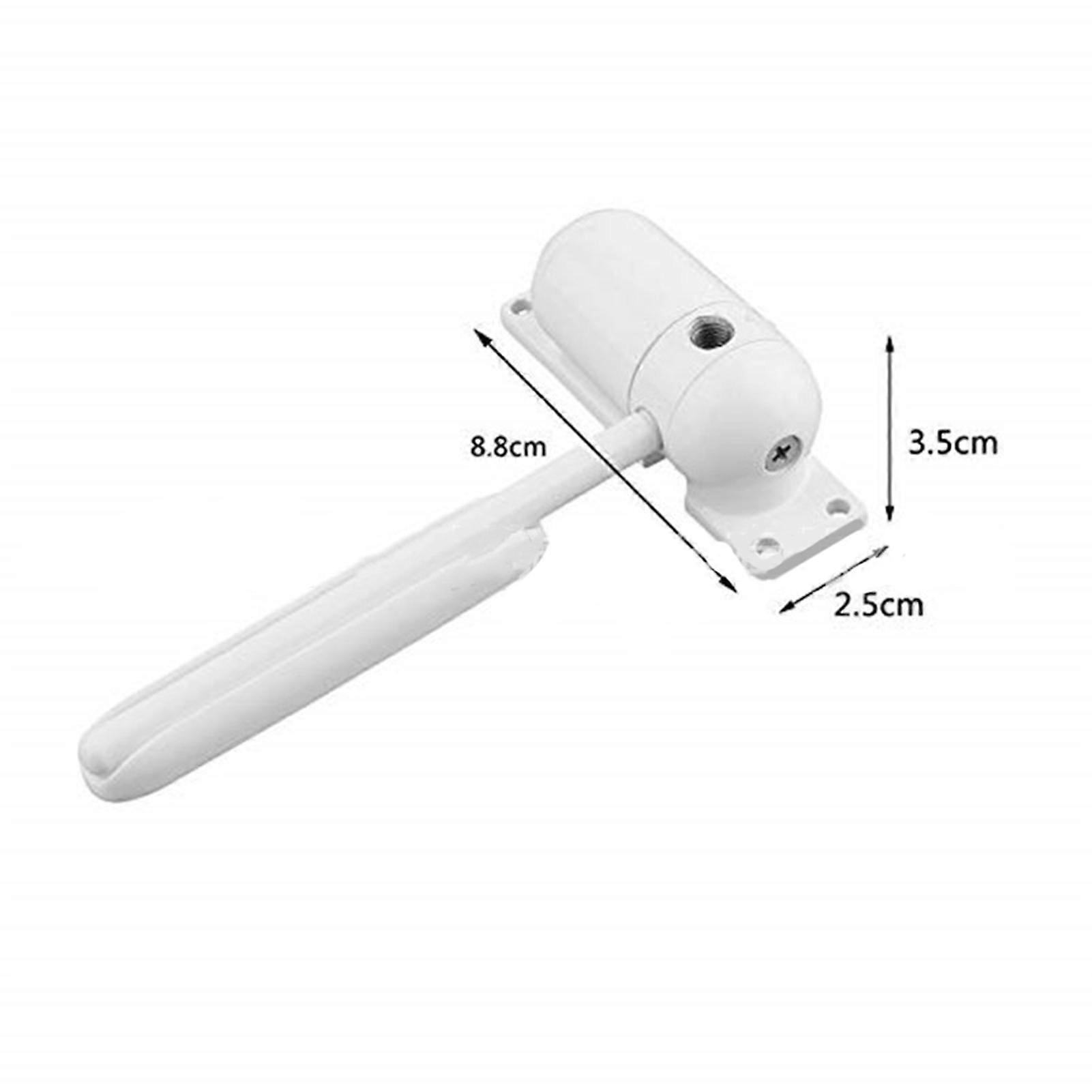 Automatic Door Closer Metal Mini Low Noise Hidden Spring Door Closer compatible Residence White