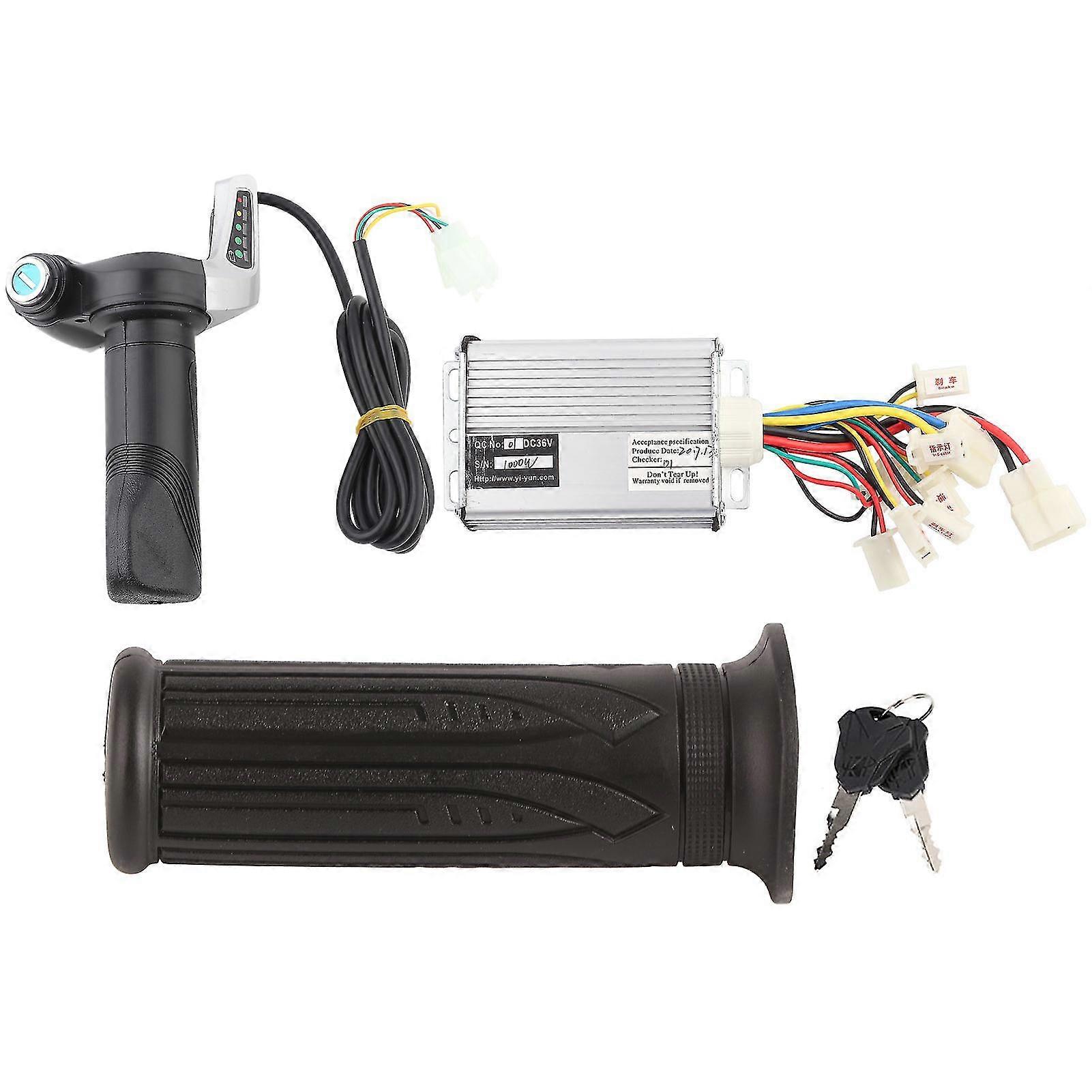36V Brushed Motor Speed Controller with Twist Grip Throttle Lock and Battery Display