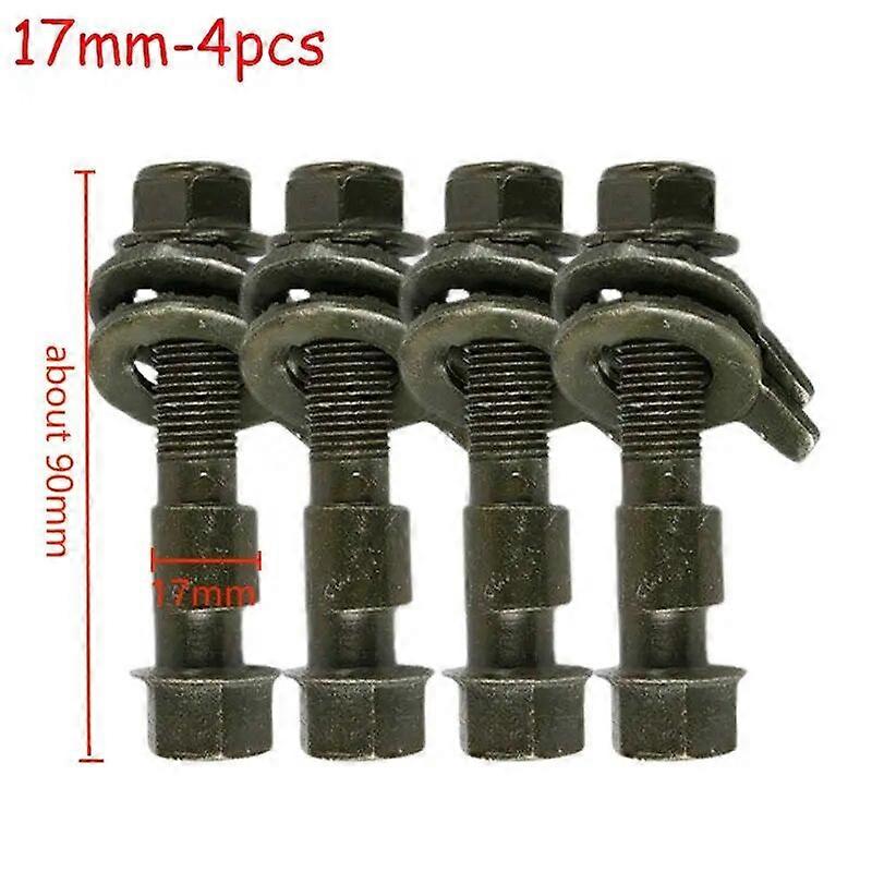 4Pcs/Set 12-17mm Wheel Alignment Level Screw Adjusting Camber Angle Bolt Automobile Repair Tools Mult-size Eccentric Screw