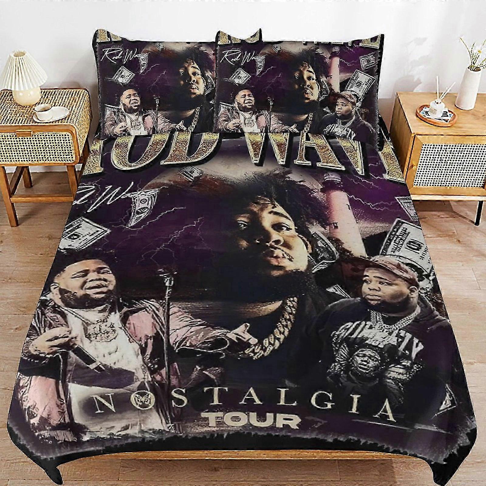 n1548 Prostěradla Rod Wave Ložní souprava Povlečení Pohodlné a lehké kreslené povlečení 3 kusy (1 povlak na peřinu a 2 povlaky na polštář) Prostěradla i