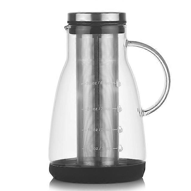 960ml Espresso Maker Cold Brew Iced Coffee Maker Dual Use Filter Coffee&Tea Pot Espresso Ice Drip Maker Glass Pots With Box