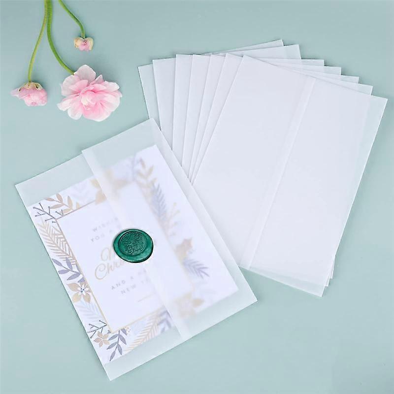 Carte Pergamena Con Fiori Rosa Per Inviti Matrimonio - Formato 5x7 Pollici, 60 Pezzi, Ideali Per Fai Da Te, Copertine Eleganti